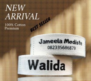 Label Baju / Label Hijab / Label Gamis / Label Katun Sablon