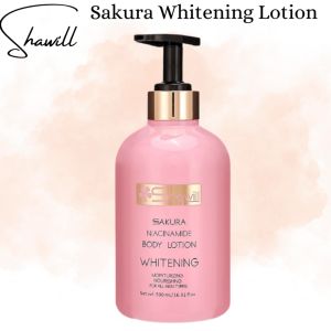 Shawill Sakura Niacinamide Body Lotion Whitening Moisturizing Nourishing For All Skin Type
