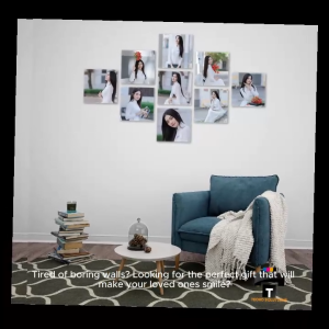 DIRECT MANUFACTUER Customized A4 8x12in Sintra Wall Art Photo Tile Wall Decoration 3mm thickness Glossy