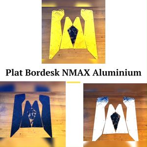 Plat Bordes Nmax Full CNC Aluminium - Pijakan Kaki Karpet Motor Yamaha Nmax Polos Besi