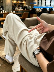GUJOOCOW | Mens Linen and Tencel Trousers