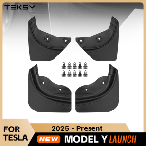 For Tesla New Model Y Launch Juniper 2025 2022 2023 2024 Car Wheel Mud Flaps Guards MudFlaps Front Rear Fender TPE Mudguards