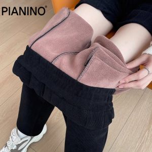 กางเกงขายาวทรงตรงผ้าคอร์ดูรอยหนาสำหรับฤดูใบไม้ร่วงและฤดูหนาว กางเกงขายาวทรงฮาเร็มทรงสปอร์ตสำหรับผู้หญิง กางเกงขายาวทรงคาร์โก้แบบหนา