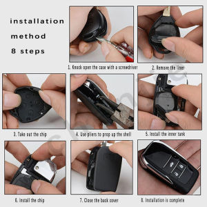 cod modified flip key for Toyota Vios flip key gen 4 2019 2020 2021 2022 2023 2024 2025 2026 remote cover shell replacement car accessories