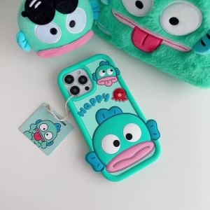 Sanrio | Funny Cartoon Hangyodon Phone Case For iPhone 17 16 15 14 13 12 Pro Max 16 Plus 17 Pro Shockproof Silicone iPhone 11 Back Cover