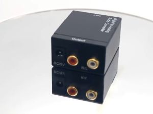 Audio Converter SD Digital Optic Coaxial RCA Toslink Signal to Analog Audio Converter adapter with AUX 3.5mm