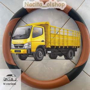 Bungkus stir sarung stir truk canter umplung hino dutro dyna 300 125ps dll coklat
