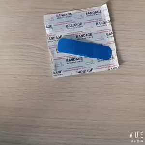 100 Pcs/Set Perban Terdeteksi Logam Anti Air Pe Band Aid Biru