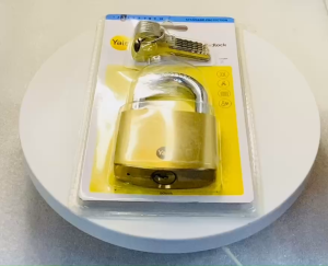 YALE Y110B/60/132/1 KHOÁ BẤM YALE ĐỒNG THAU CAO CẤP CHÍNH HÃNG 60MM_5 CHÌA (Y110B/60/132/1)