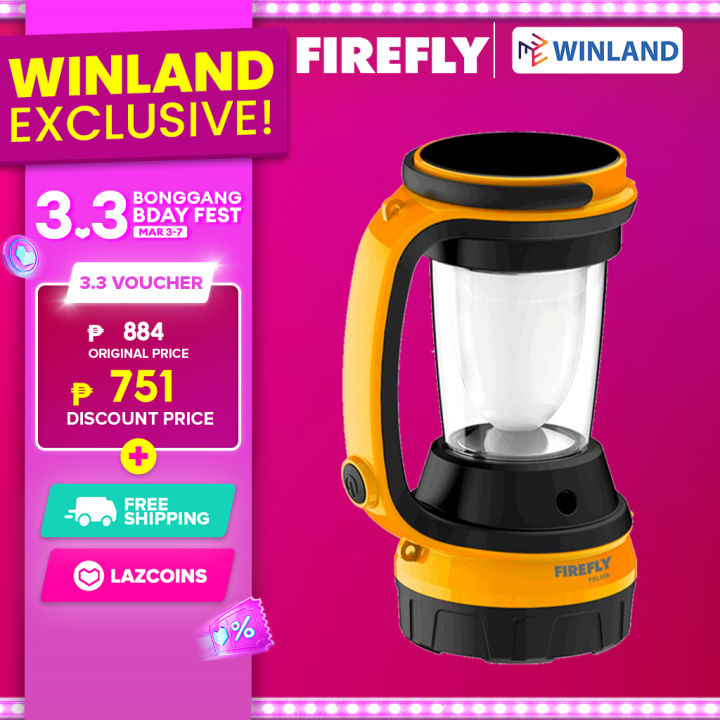 Firefly By Winland Rechargeable flashlight Solar LED Light/Torch Light
