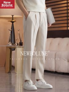 NEW BOLUNE | Vintage Light Business Casual Mens Trousers