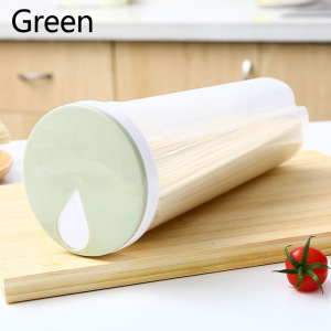 Pasta Portion Control Container Food Grade Plastic Storage Canister Airtight Noodles Organizer Kitchen Pantry Divided Can