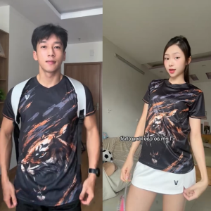 Áo Cầu Lông Quần Cầu Lông Bộ Cầu Lông Nam Nữ Chuyên Nghiệp Vải Thoáng Khí A1043 - V Badwear
