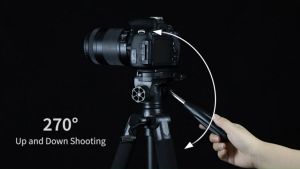 55in/140cm Tall Zomei Adjustable-height Lightweight Tripod with Ball Head for Professional Camera DSLR Canon Nikon Sony Video Portable Travel Phone Holder Stand for Mobile iPhone