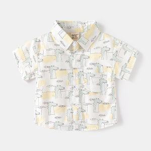 Printed Short Sleeve Childrens Polo Shirt