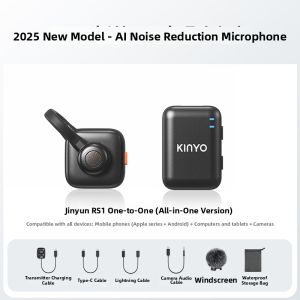 kinyo | AI Noise Reduction Mini Lapel Wireless Microphone