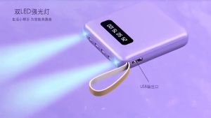 Original PowerBank 10000mAh 4 Output 2 Input Type C Micro Lightning USB LED Display Pocket Size Powerbank Durable Long Lasting Powerbank 10000mah With 3 charging cables Digital display + lighting Type C