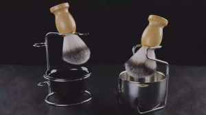 Perlengkapan Cukur Pria Barber Salon Set Kuas Mangkok Shaving Brush Cream Bowl