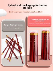 XUEDELE | Practice Writing & Drawing Hexagonal Red Pencil with Eraser