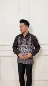 KEMEJA BATIK PRIA LENGAN PANJANG MURAH KEKINIAN SEGALA ACARA SERAGAM SIZE M L XL XXL