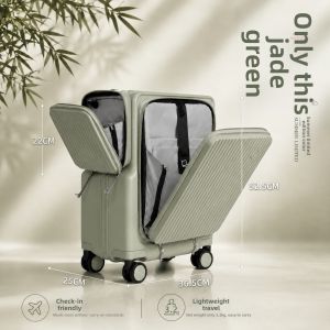 ASSODA | Expandable Access Quiet Wheels PC Suitcase