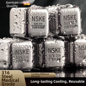 BANSU | Food Grade 316 Stainless Steel Reusable Ice Stones