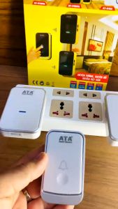 Chuông cửa đôi ATA AT-913A không dây cao cấp chống nước xuyên vật cản 40-50m - Hàng chính hãng