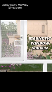 (NEW DESIGN) DIY Magnetic Window Screen With Small Opening Window / Insect Screen Kit / Mosquito Netting