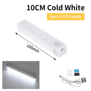 LED Bar Light 10/20/30/50CM Human Motion Sensor Night Light Auto Illumination Cold Warm Light Magnetic Removable Reading Lights