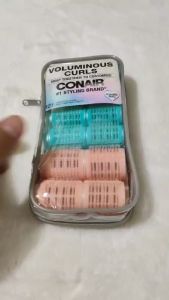 Conair Voluminous Curls Self-Grip Rollers with Reusable Bag - Assorted Sizes Hair Rollers 12pk