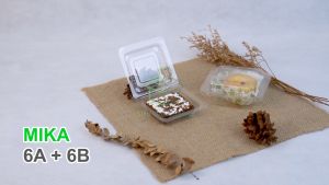 [1 PACK] Mika Plastik 6A 6B Kotak Kecil Kemasan Plastik Bening Sekali Pakai Jajanan Pasar Kue Basah Putu Ayu / 100PCS