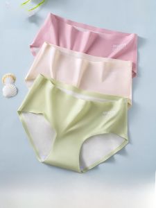 MiiOW | Pure Cotton Seamless Womens Underwear Breathable Mid-Waist Triangle Shorts Antibacterial Comfortable Briefs Female Teens