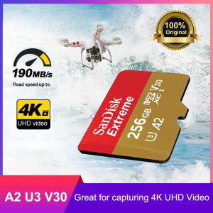 SanDisk Extreme microSD 1TB 512GB 256GB Memory Card A2 U3 UHS-I Cards USB3.0 4K Flash micro SD Card for Camera GoPro DJI drone