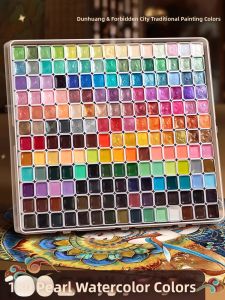 MINGZHUO | Pearlescent Mineral Solid Opaque Watercolor Paint Set