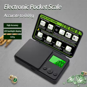 Mini Digital Pocket Scale Portable High-Quality ABS Gold Weight Jewelry Scale with Large LCD Backlight New Brand Weighing Tools