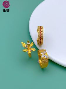 Nhẫn Hoa Vàng Cát Cổ Điển Có Thể Điều Chỉnh Cho Nữ Nhẫn Ngón Tay Rộng Phong Cách Dân Tộc Trang Sức Thời Trang Mới Ra Lò