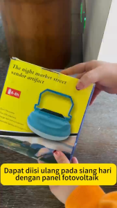 Lampu LED Emergency Ufo 500W / Solar Panel LED / Lampu Emergency Gantung Lampu Taman Outdoor Lampu Tenaga Surya Lampu Camping Multifungsi