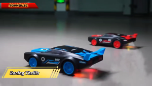 Đồ chơi xe điều khiển Mustang drift phun khói có đèn trước sau kèm âm thanh cho bé bộ quà tặng