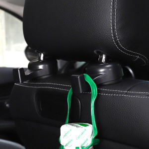Hidden Car Seat Back Hook Vehicle Interior Storage Multi-Functional Car Headrest Hook ABS Rotatable Hanging Storage Organizer