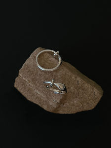 ZOLAMINI Cold Distant Unique Shape Ring S925 แหวนแฟชั่นเงินแท้สําหรับผู้หญิงที่มีบุคลิกภาพและสไตล์