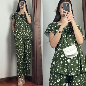 Setelan one set diva /setelan wanita/ setelan rayon adem/ setelan busui friendly/ setelan kerut dada dan punggung/ setelan wanita dewasa