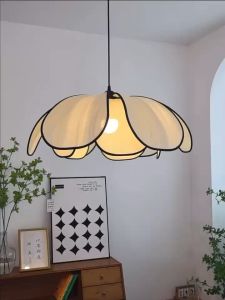 Japanese Petal Pendant Light: Wabi-Sabi Style Dining & Kitchen Chandelier