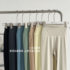 Spring Summer Thin Yoga Pants Womens Fitness High Waist Butt Lifting Skin-friendly Breathable Quick-drying Nine-point Pants