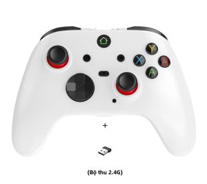 Bộ Điều Khiển Trò Chơi Không Dây Hall Joystick BT Cho PC Switch iOS PS3 Android Với Rung Kép 2 Phím Tùy Chỉnh USB/Bluetooth/Type-C