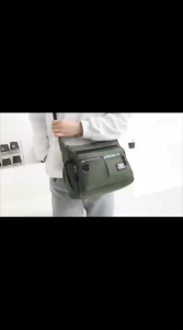 HY BAG #8896 FASHION MENS CANVAS WATERPROOF CROSSBODY BAG WITH ADJUSTABLE SLING STRAP SHOULDER BAG