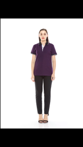 Kaos Kerah Polo Shirt Kerah Esperanza - CTNK Ungu Terong