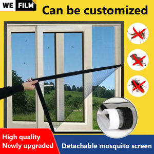 Customizable Mosquito Net for Window Sewn Window Screen PP Nano Mesh Anti-Mosquito Curtain with Sticky Tape