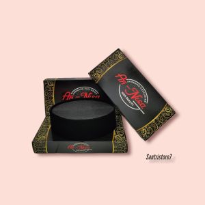 peci songkok kupiah kopiah kupyah hitam bludru halus Full AC 6-7-8-9 cm bisa COD
