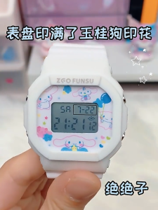Original Sanrio Cinnamoroll My Melody Anime Children Watches Waterproof kids watches Luminous Kawaii Cute Sports Quartz Watch Boy Girl Student Gift