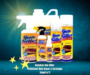 Gun Killer Pembasmi Kutu 250ml: Obat Serangga Ampuh Pengusir Kutu & Anti Tungau